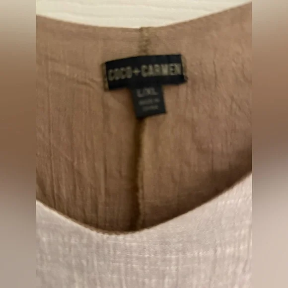 Coco + Carmen Cream and Tan Kaftan - Picture 2 of 3